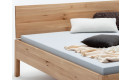 Lehne Massivholz Bett mit Bettkasten Lotta Wildeiche